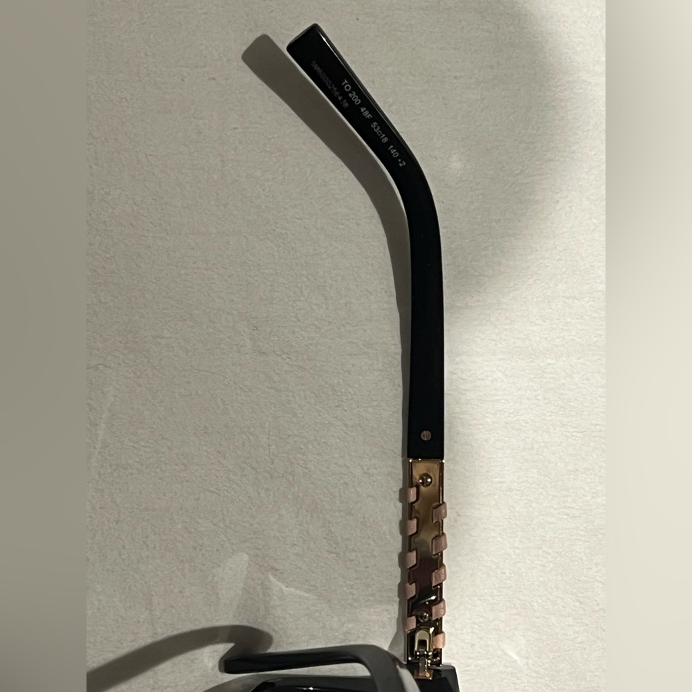 Tod's Rectangular Sunglasses To0200 48f Brown Gol… - image 6